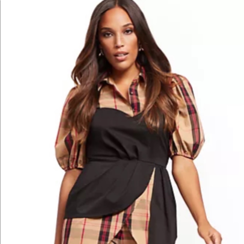 High Low Poplin Top
